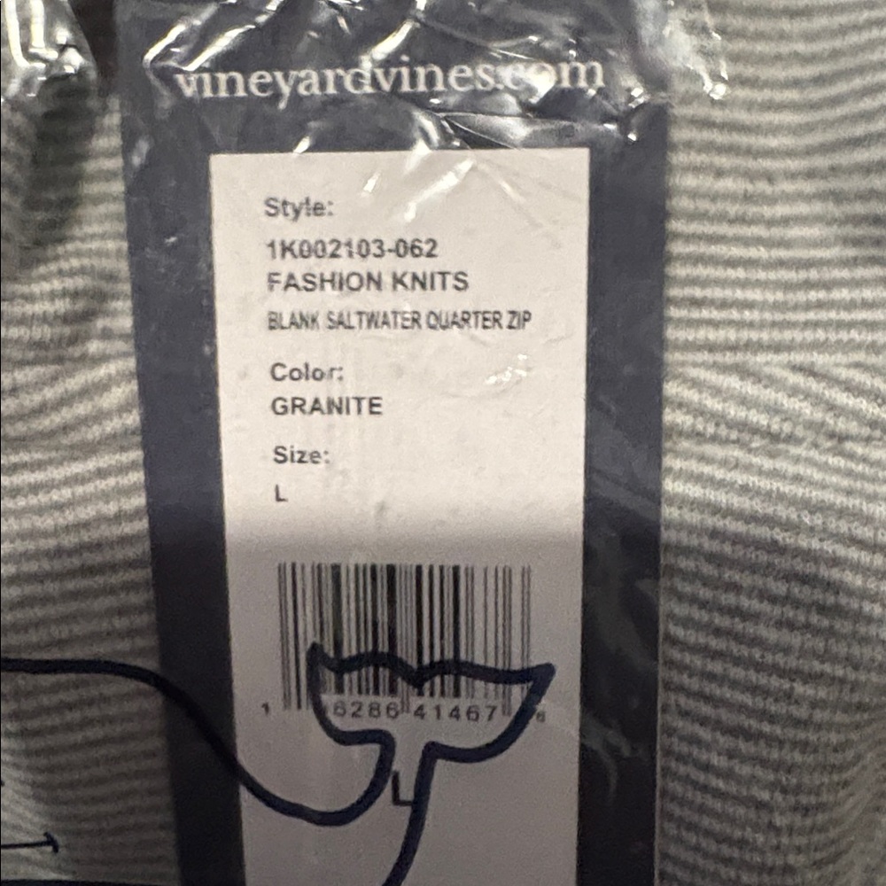 Vineyard Vines Light Gray Half-Zip Jacket - image 3